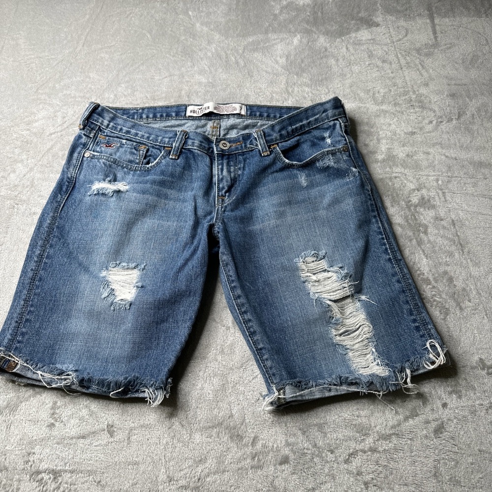 Women's HOLLISTER Rare Vintage Cut Off Shorts Sz 7 Y2K Festival Summer
